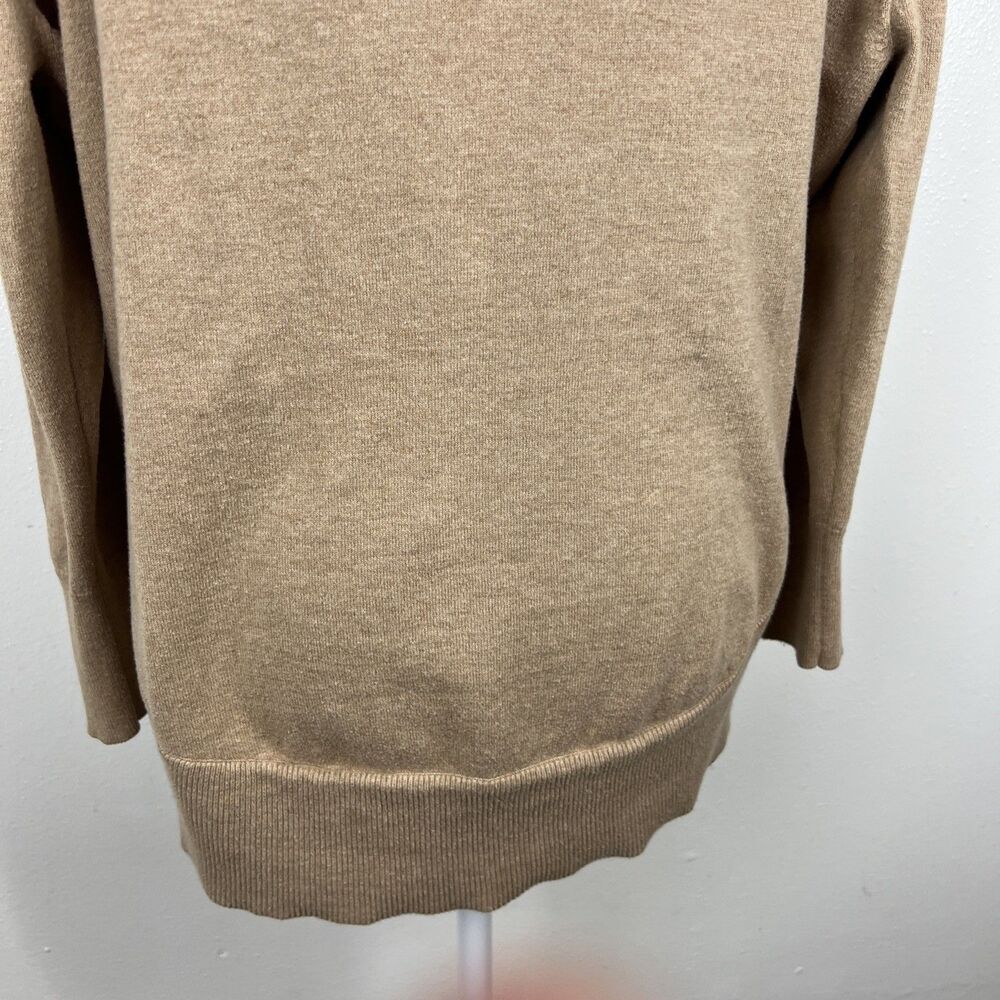 Cabi Sweater Women Small Camel Brown Button Up B-Side Cardigan Cotton Style 3711 - Picture 12 of 14